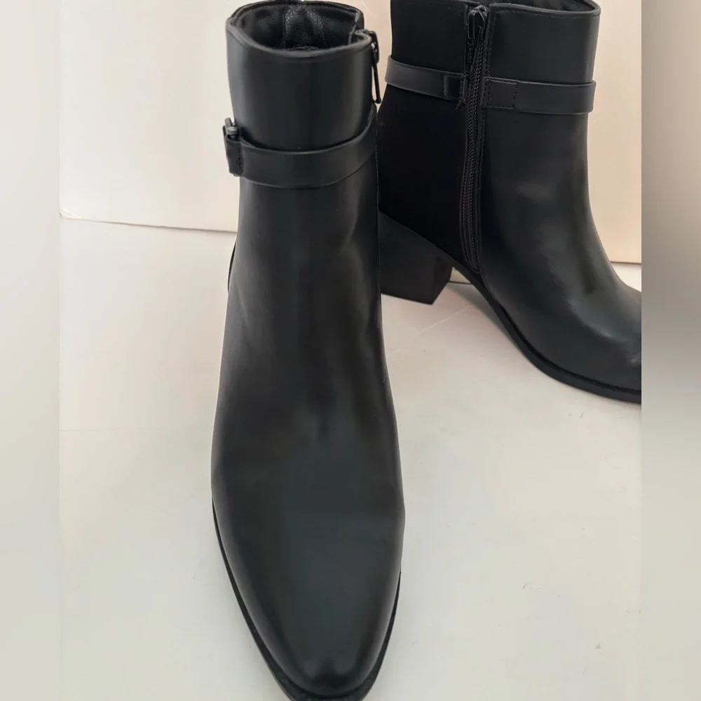 CROFT & BARROW Black Heeled Ankle Boots Size 9.5